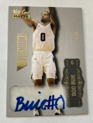Boo Buie, 2022 Wild Card Matte, Gold Auto Premium 18/25 Short Print, MB-A - Image 1 of 4