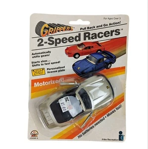 Vtg 1987 Intex Grippers 2 Speed Racer Porsche 911SC Top Down Diecast Car Sealed - Picture 1 of 10