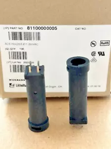 50 Stück Littelfuse / Wickmann 81100000005 Sicherungshalter ACS HOLDER 811 250V - Picture 1 of 2