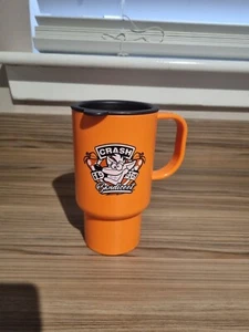 Genuine Crash Bandicoot Travel Mug Cup Orange - Picture 1 of 4