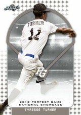 TYRESSE TURNER 2018 "1ST EVER PRINTED" LEAF PERFECT GAME ROOKIE CARD #042!