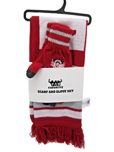 Ohio State Buckeyes STRICKSCHAL & HANDSCHUHE PASSENDES GESCHENKSET NCAA NEU MIT ETIKETT NEU  - Bild 1 von 3