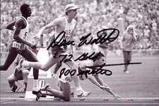 Dave Wottle Signed 4x6 Photo 1972 Olympics 800 Meter Gold Medal Bowling Green St