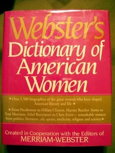 Webster's Dictionary of American Women by Merriam Webster (1996, Hardcover) - Picture 1 of 3