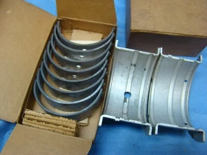 1957 Oldsmobile 371 Olds Main Bearing Set 010 Bearings USA OEM 010 u/s - Picture 1 of 2