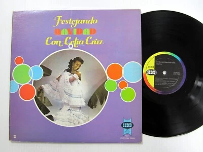 CELIA CRUZ Festejando Navidad LP Seeco Latin Christmas VG++ vinyl  Cm 112 - Image 1 of 3