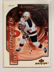2000-01 Upper Deck MVP Rookie #197 Willie Mitchell RC New Jersey Devils