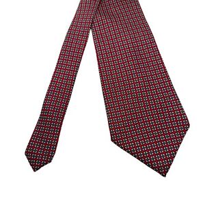 VTG Lauren Ralph Lauren necktie tie green label red purple 4" x 56" 100% silk