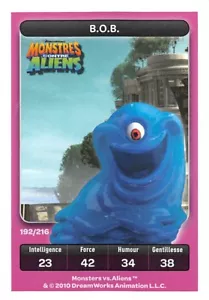 Karte Carrefour Dreamworks - Monsters Gegen Aliens - B. O. B. Nr. 192 - Bild 1 von 1