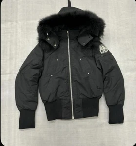 Moose Knuckle Women’s Lejeune Navy/Black Bomber Jacket Size Medium - Picture 1 of 1