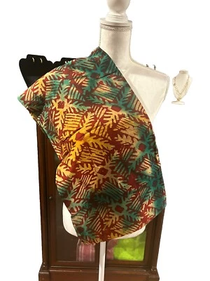 Kampala Chiffon African Fabric 100% Crepe 4.5 yards - Image 1 of 3