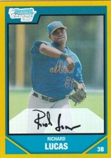 2007 Bowman Chrome Draft Draft Picks Gold Refractors #BDPP48 Richard Lucas
