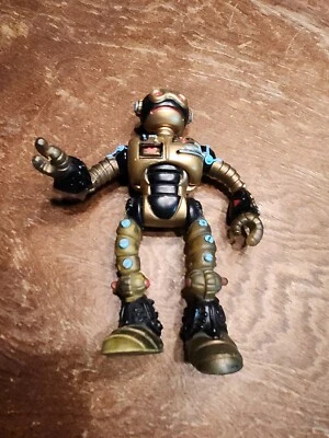 Robot Fugitoide De Colección 1990 Mirage Studios Teenage Mutant Ninja Turtles Juguete Dorado Foto 1 de 4