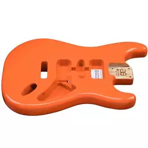 AE Guitars® S-Style Paulownia Replacement Guitar Body Capri Orange - Picture 1 of 5