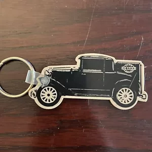 Vintage Schlüsselanhänger Werbung Deluxe Scheckdrucker 1990 Model A Ford Vinyl - Bild 1 von 2
