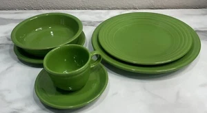 Fiestaware Shamrock (Retired Color) 6 Piece Setting EUC - Picture 1 of 16