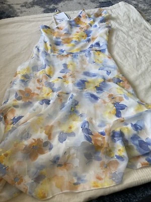 Girls Speechless blue/ yellow spring dress size 16 NWT - Image 1 of 4
