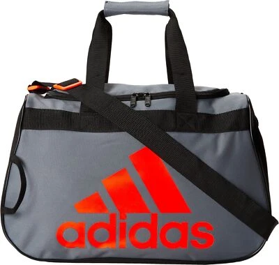 Adidas Diablo Small Duffel, bolsas de ginástica esportivas para homens ou mulheres, Onix cinza/B - Imagem 1 de 2