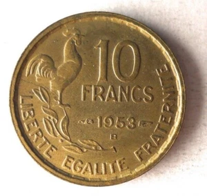 1953 B FRANCE 10 FRANCS - High Quality Coin - Free Ship - France Bin #11 - Picture 1 of 2