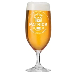 Leonardo Pilstulpe 0,3 litros con grabado - Regalo para hombre - Vaso para Pils & Lager - Imagen 1 de 79