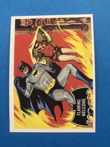 1966 TOPPS BATMAN BLACK BAT #51 FLAMING WELCOME SET BREAK COMBINE SHIP NO RES CB - Picture 1 of 10