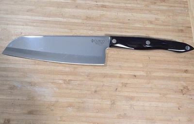 NEAR MINT CUTCO 1766 KN CLASSIC BROWN HANDLE 7" SANTOKU KNIFE - Image 1 of 4