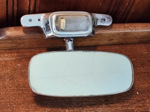 RARE VOLKSWAGEN Beetle Ghia 1965-1967 Convertible Rear View Mirror w/dome light - Picture 1 of 8