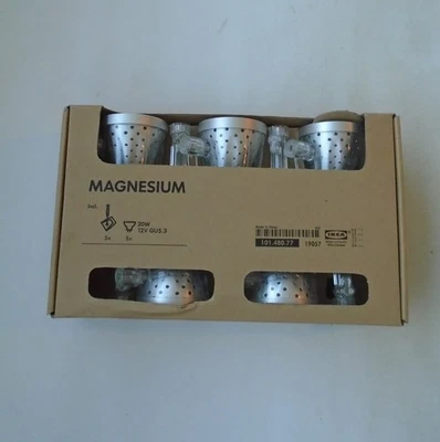 IKEA Magnesium Spot Track Light Lamp Replacement Set 5x Fixtures 101.480.75 NEW - Image 1 of 4