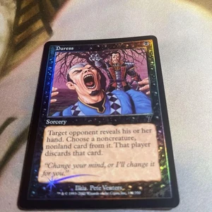 MTG Foil Forced Duress 7th Edition English Play Used - Picture 1 of 5