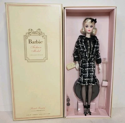 BOUCLE BEAUTY SILKSTONE BARBIE DOLL 2014 GOLD LABEL MATTEL CGT25 NRFB - Image 1 of 4