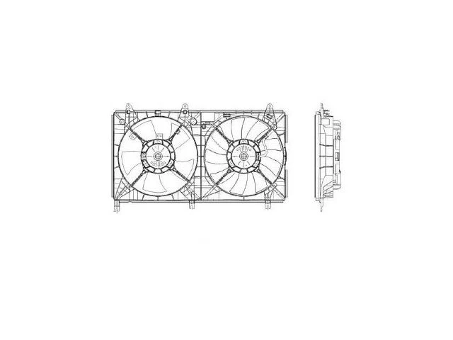 Conjunto de ventilador de radiador para Mitsubishi Galant 2004-2012 2011 2007 2010 ZR276RY Foto 1 de 1