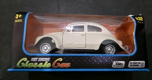 Hot Extreme White VW Bug - Die-Cast Pullback - Neu Maßstab 1:25 🪲 - Bild 1 von 4