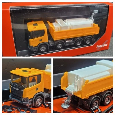 Scania CG17 4 achs Meiller Kipper  als Winterdienst Kugelmann Streuaufbau 316996 - Bild 1 von 4