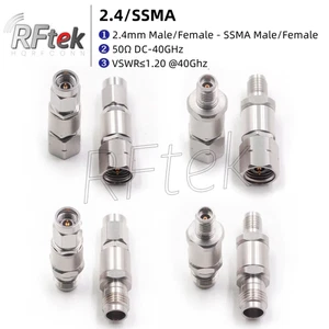 Precision 2.4mm To SSMA Male Female 40G MicroWave Adapter MMwave Test Connector - Picture 1 of 18