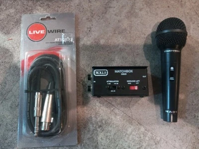 Lot Of 3 Microphone Items, Direct Box, Cable, Nady Mic - Image 1 of 4