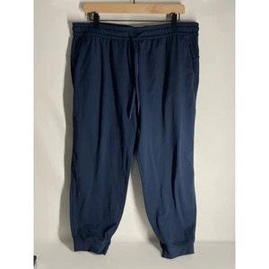 Lululemon maglia morbida vestibilità classica vita media jogger blu navy taglia 14 donna - Foto 1 di 6