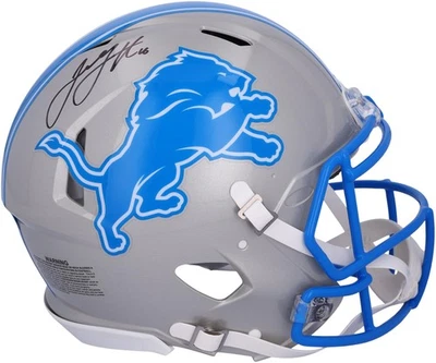 Casco auténtico de velocidad 2024 autografiado por Jared Goff Detroit Lions Foto 1 de 2