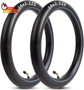Tubo interior de 14 pulgadas de alta resistencia 14 X 2,125 tubos de bicicleta eléctrica con válvula en ángulo S - Imagen 1 de 8