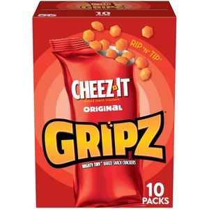 Gripz Mini Cracker, Salzige Snacks, Gebackene Snack Cracker, Grab and Go, Cheez-It O - Bild 1 von 12