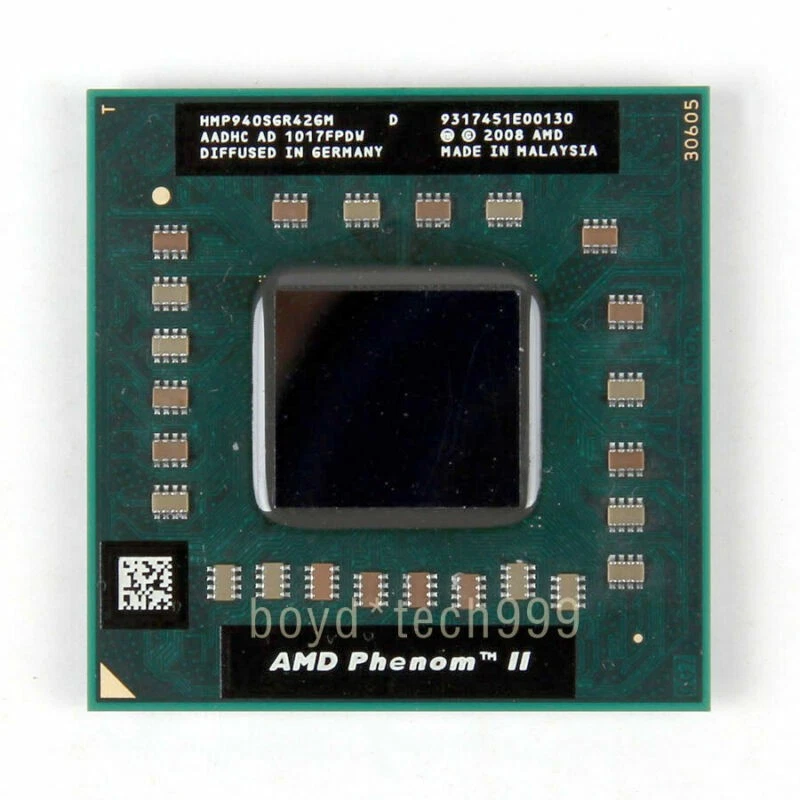 AMD Phenom II P940 CPU Quad-Core 1.7 GHz 2M 1800 MHz Socket S1 Processor - Image 1 of 1