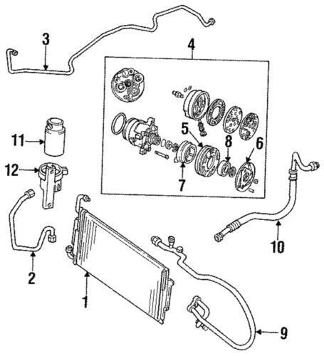 Deshidratador base genuino GM 1994-1998 Buick Oldsmobile Pontiac Chevrolet 88959210 Foto 1 de 1