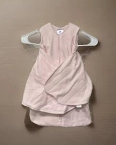 Halo Baby Wrap Sleep Sack NB Pink Fleece top Down Zipper Back Is best Logo UAMS - Picture 1 of 13