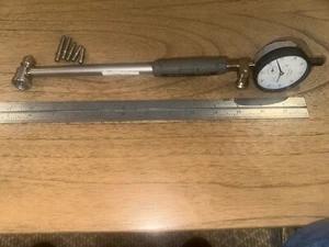 MITUTOYO BORE GAGE NO. 511-127 0.01MM INDICATOR 2046A  ANVILS 1-6 - Picture 1 of 5