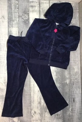 Florence Eiseman Niñas Chaqueta y Pantalones Azul Marino Traje Sudadera Conjunto Talla 10 Foto 1 de 4