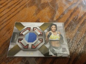 2016 Topps UFC Knockout Fight Mat Gold Relic Card #41/88 Julianna Pena #FMR-JP