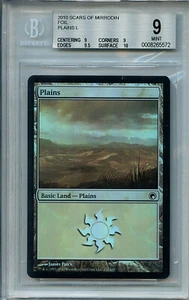 MTG Plains GS 9 Mint Scars of Mirrodin Foil Magic Card Amricons 5572 - Picture 1 of 2