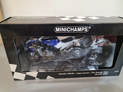 Jorge Lorenzo. Yamaha YZR-M1. Fiat Yamaha team. MotoGP 2008. Minichamps 1/12. - Image 1 of 4