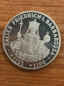 GERMANIA 10 Marchi 1990 F - 800° anniversario - Morte di Federico I Barbarossa - Picture 1 of 3
