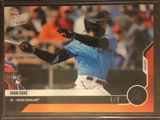 2020 Topps Now #OD-246 Isan Diaz Miami Marlins RC 4/5
