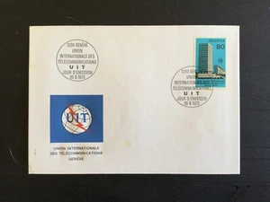 SWITZERLAND 1973 International Telecommunications Union (UIT)  FDC (SW12) - Picture 1 of 1